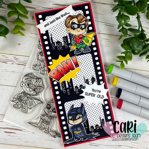 Superhero Clear Stamp Set